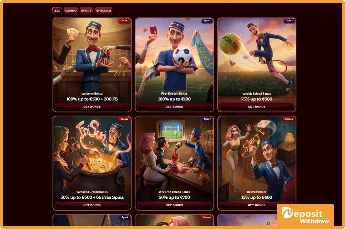 Casoola Casino Bonuses